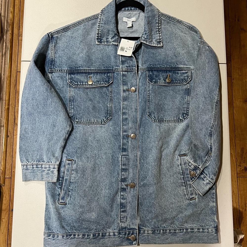 NWT Forever 21 Oversized Jean Jacket